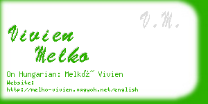 vivien melko business card